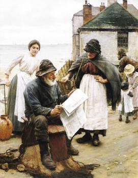 Walter Langley : When the Boats are Away